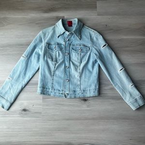 Very Vera Vintage Embellished Jean Jacket S